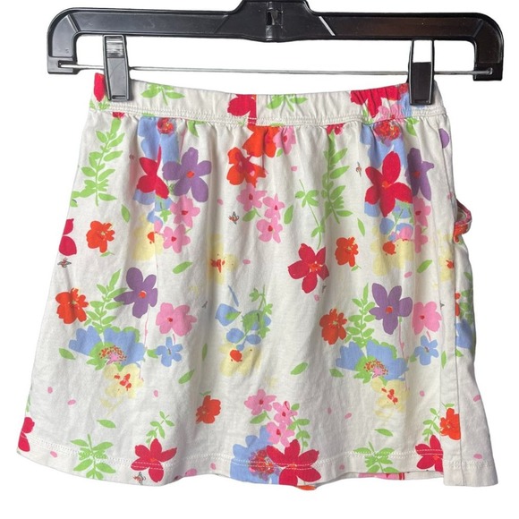 Hanna Andersson Kids Girls White Multicolor Floral Skirt Size 120cm/6-7 - Picture 2 of 7